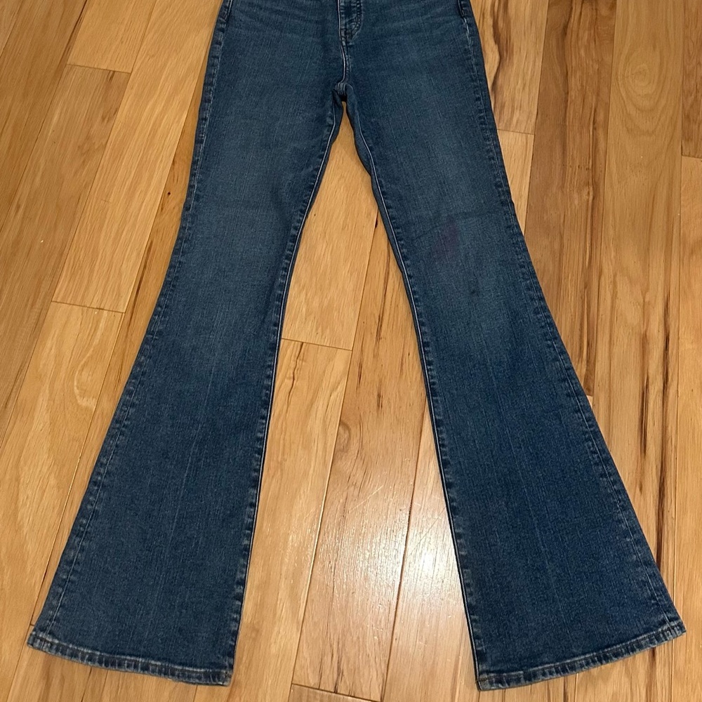 Madewell Flare Skinny Leg Blue Jeans